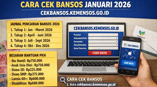 Cek Bansos 2026 Terbaru Lewat Nik KTP, PKH, BPNT, hingga BLT Masih Cair
