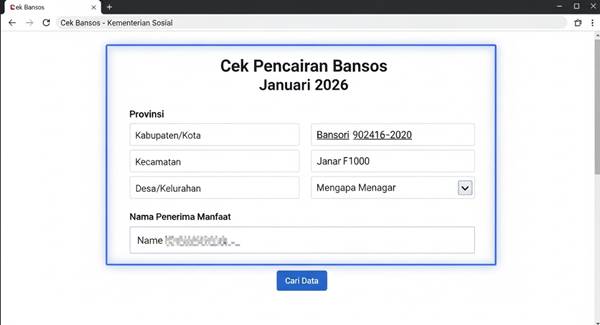 Cek Pencairan Bansos Januari 2026, BLTS Kesra, PKH, dan BPNT Mulai Cair